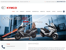 Tablet Screenshot of kymco.com.sg