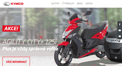 Desktop Screenshot of kymco.cz