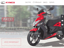 Tablet Screenshot of kymco.cz