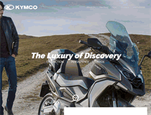 Tablet Screenshot of kymco.com