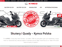 Tablet Screenshot of kymco.pl